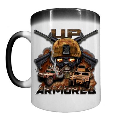 Up Armored HMMWV Army Veteran 15oz Heat-Activated Ceramic Custom Coffee Mug