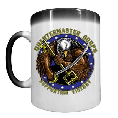 Quartermaster Corps Supporting Victory Army Veteran 15oz Heat-Activated Ceramic Custom Coffee Mug