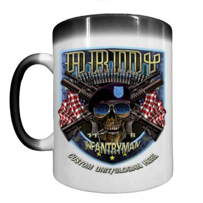 Infantry 11-Bravo This We'll Defend Army Veteran 15oz Heat-Activated Ceramic Custom Coffee Mug