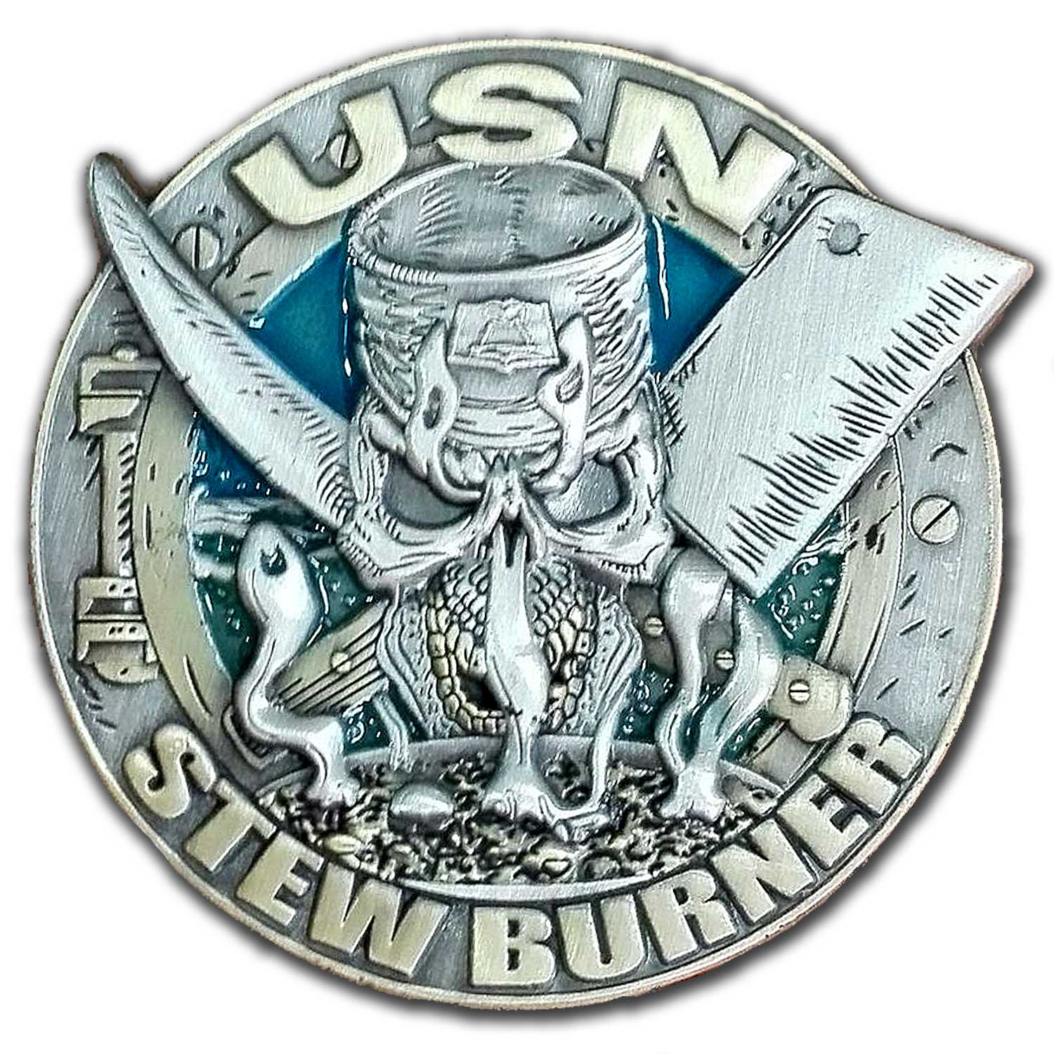 US Navy Culinary Specialist CS Rate Veteran Collectible Challenge Coin - Image 2