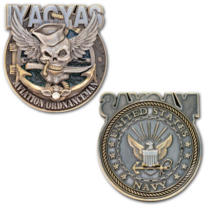 US Navy IYAOYAS Jolly Roger AO Rate Veteran Collectible Challenge Coin