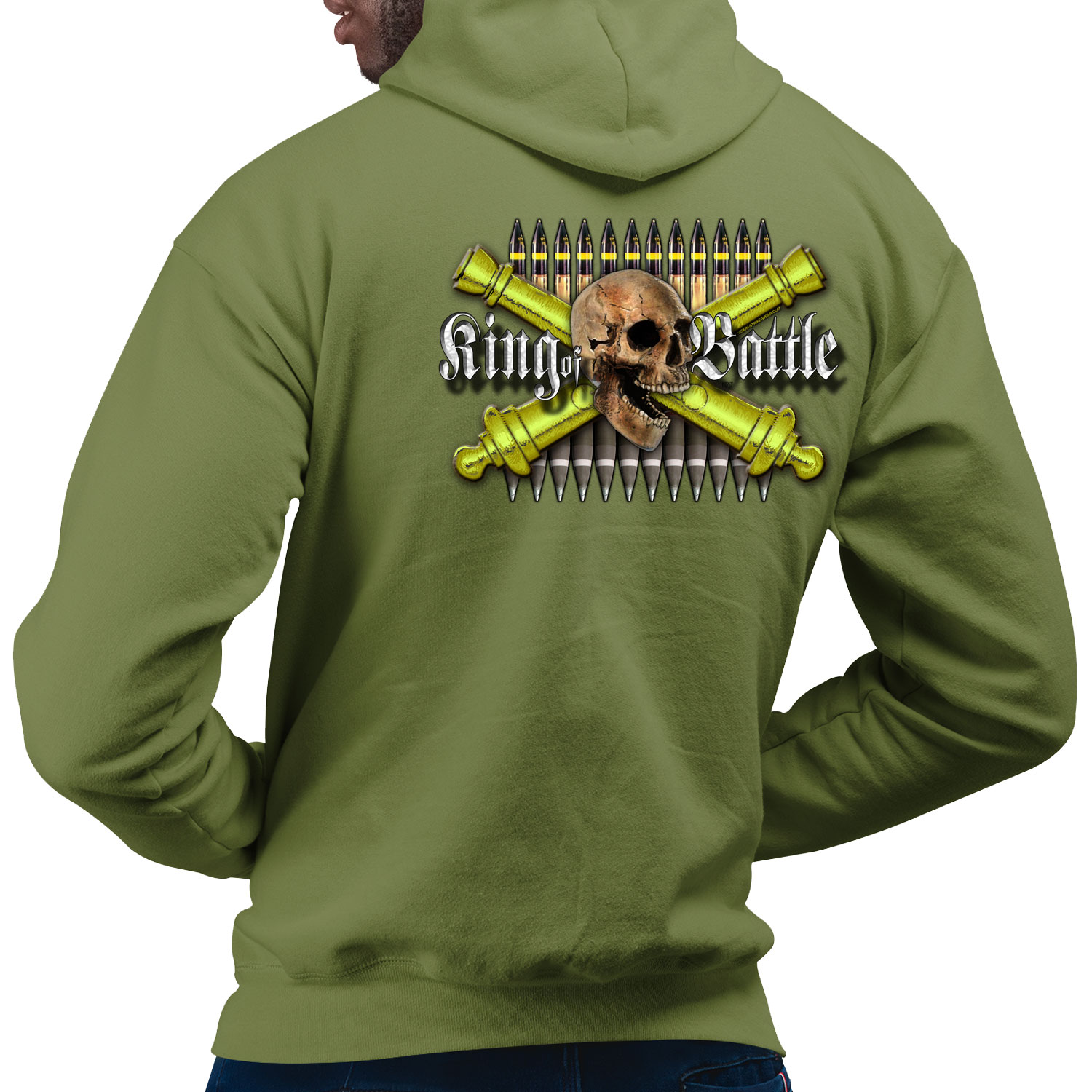 Artillery King of Battle Military Veteran Custom Hoodie