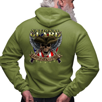 National Guard Always There Always Ready Army Veteran Military Custom Hoodie