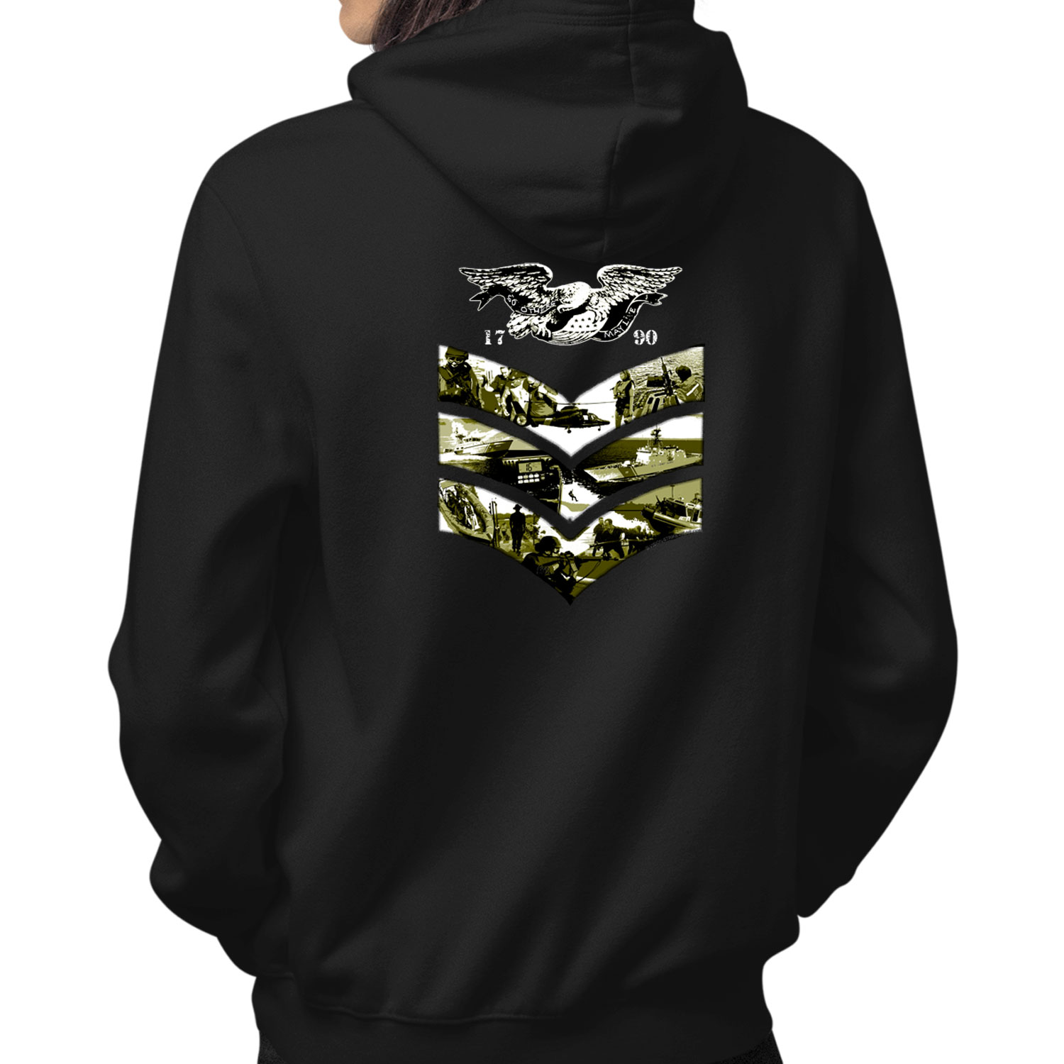 1st Class Petty Officer Rank Semper Paratus US Coast Guard Veteran Custom Hoodie