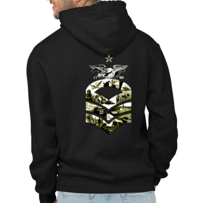 Senior Chief Petty Officer Rank Semper Paratus US Coast Guard Veteran Custom Hoodie