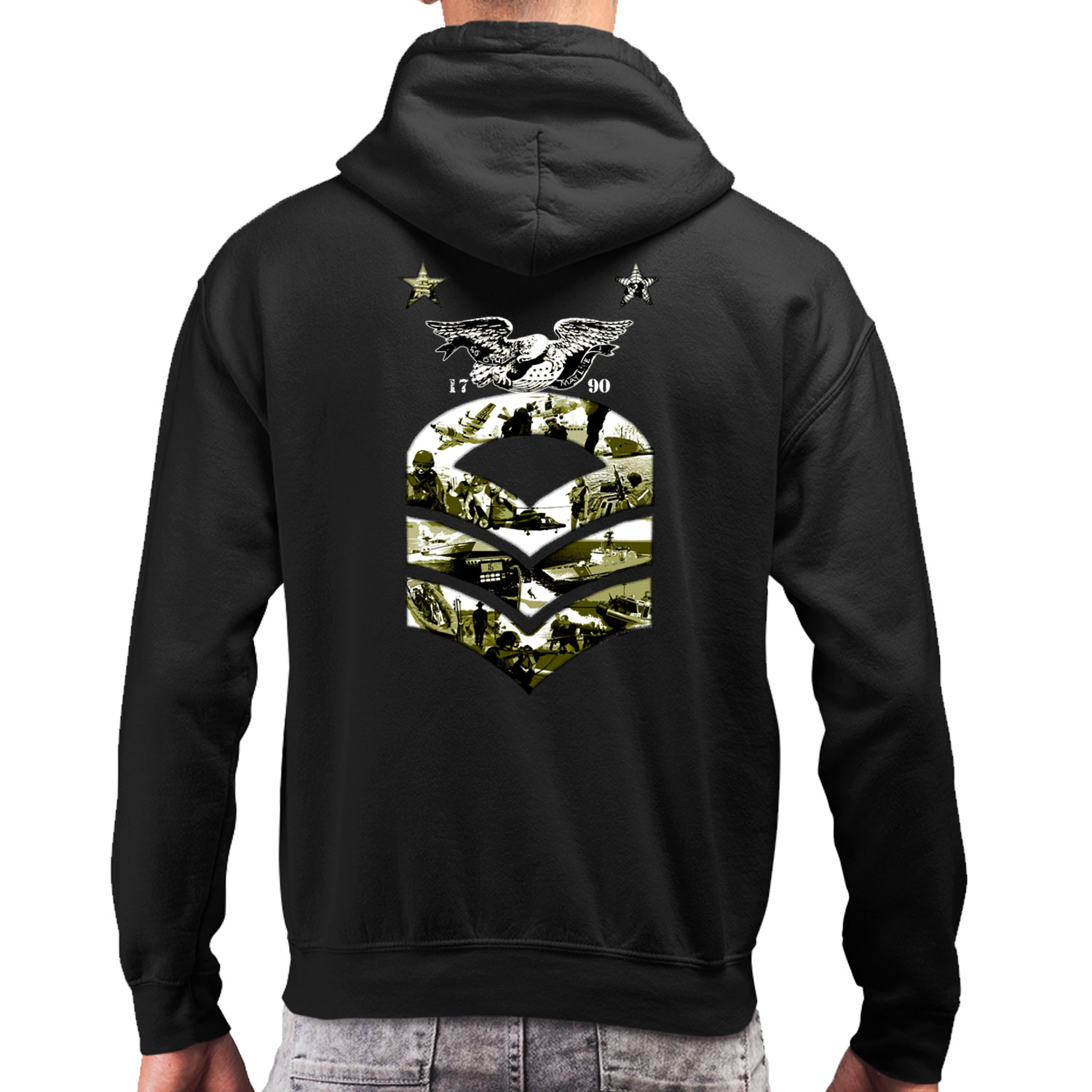 Master Chief Petty Officer Rank Semper Paratus US Coast Guard Veteran Custom Hoodie