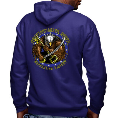Quartermaster Corps Supporting Victory Army Veteran Military Custom Hoodie