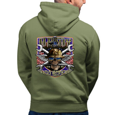AH-64 Blackhawk Repairer 15 R This We'll Defend Shield Army Veteran Military Custom Hoodie