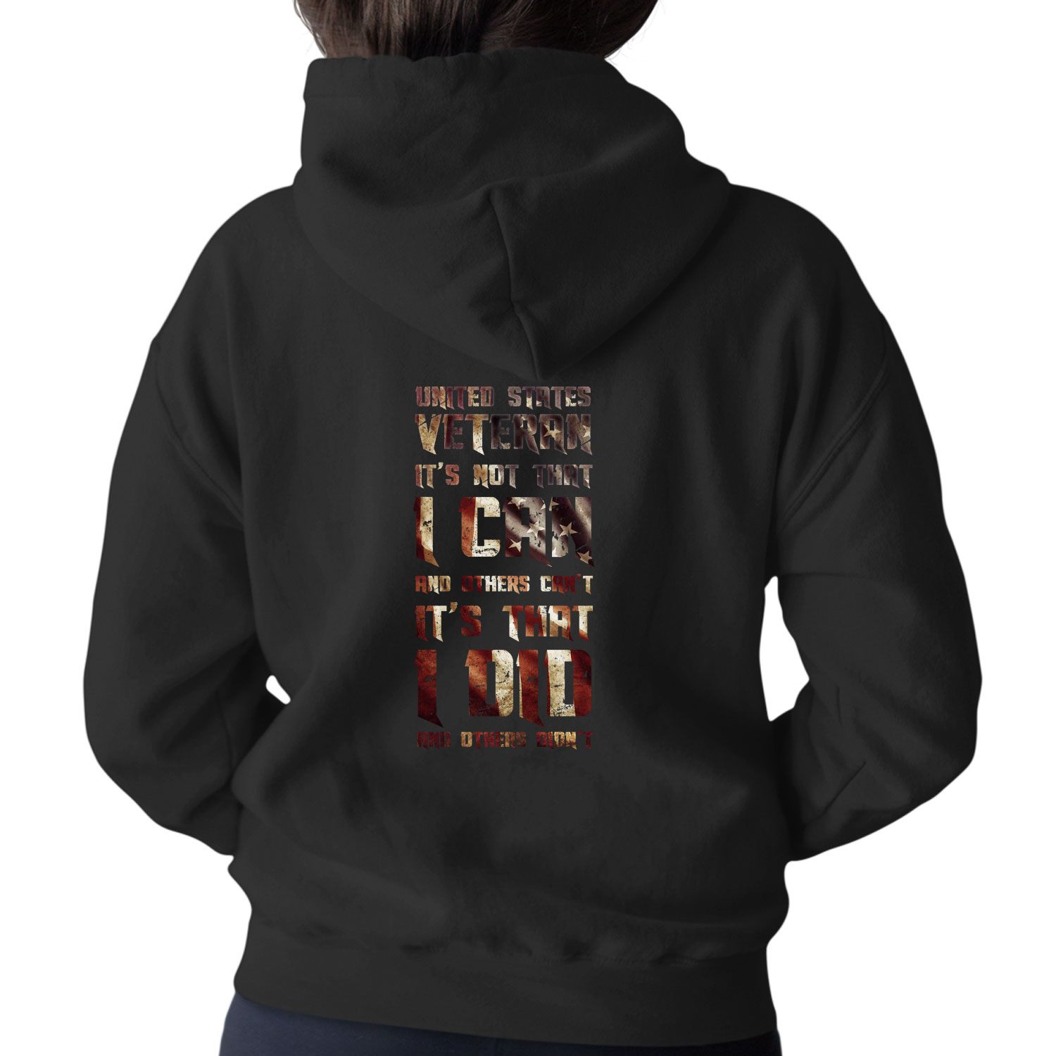 They Stood For The Flag Now I Do US Military Veteran Patriotic Custom Hoodie