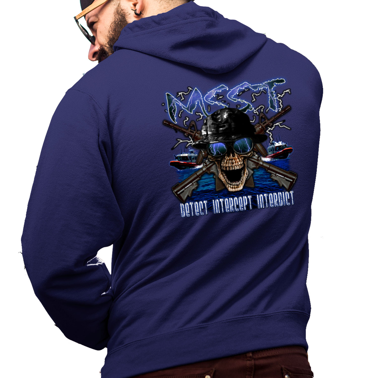 MSST Maritime Safety & Security Teams US Coast Guard Veteran Custom Hoodie