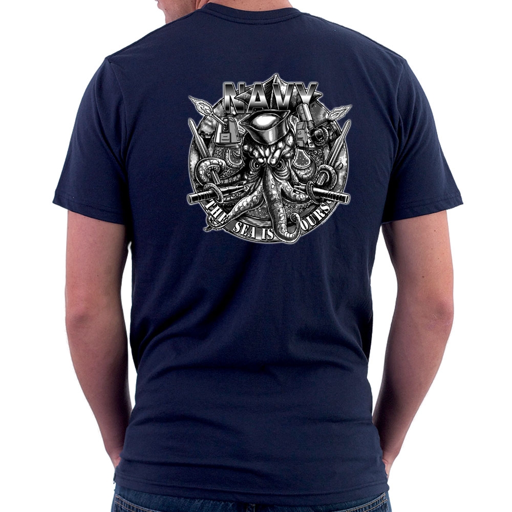 Gunner's Mate Rate The Sea Is Ours Weapons US Navy Custom Men's Shirt