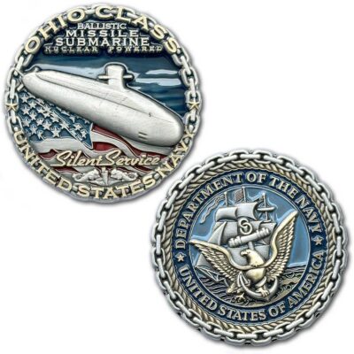Ohio Class Ballistic Missile Nuclear Submarine US Navy Collectible Challenge Coin
