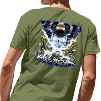 EOD Explosive Ordnance Disposal Nerves of Steel Made in The USA Military Mens T-Shirt