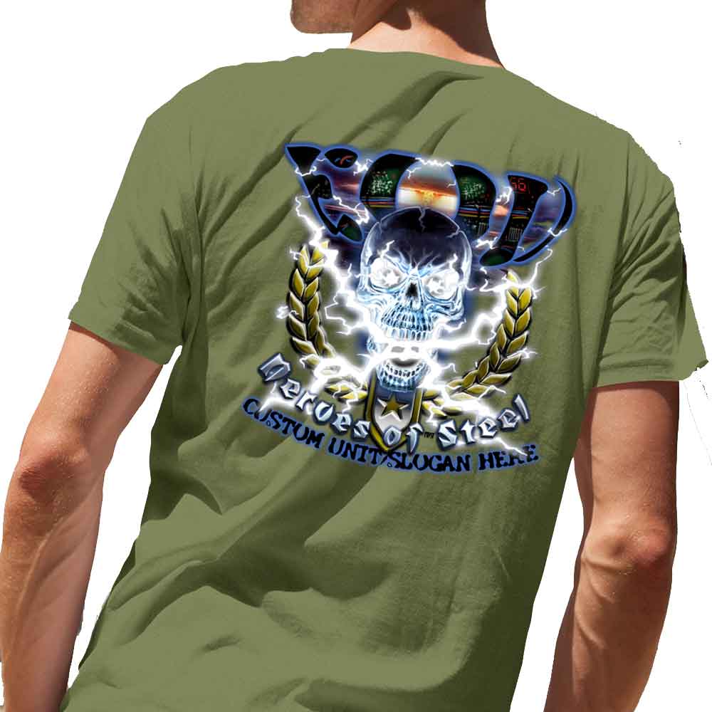 EOD Explosive Ordnance Disposal Nerves of Steel Made in The USA Military Mens T-Shirt