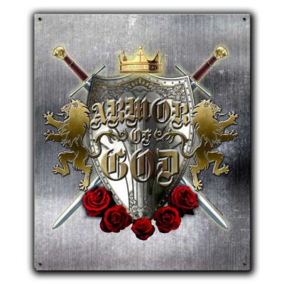 Armor Of God Ephesians 6:10–18 Military Veteran Custom 12 x 15 Inch Vintage Sign