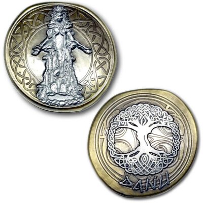 Danu Celtic Mother Goddess of Nature of the Tuatha Dé Danann Ancient Rainbow Cup Collectible Coin